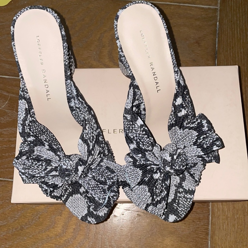 Loeffler Randall pleated knot mule